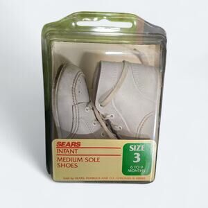 Vintage Sears Roebuck Infant Shoes Size 3